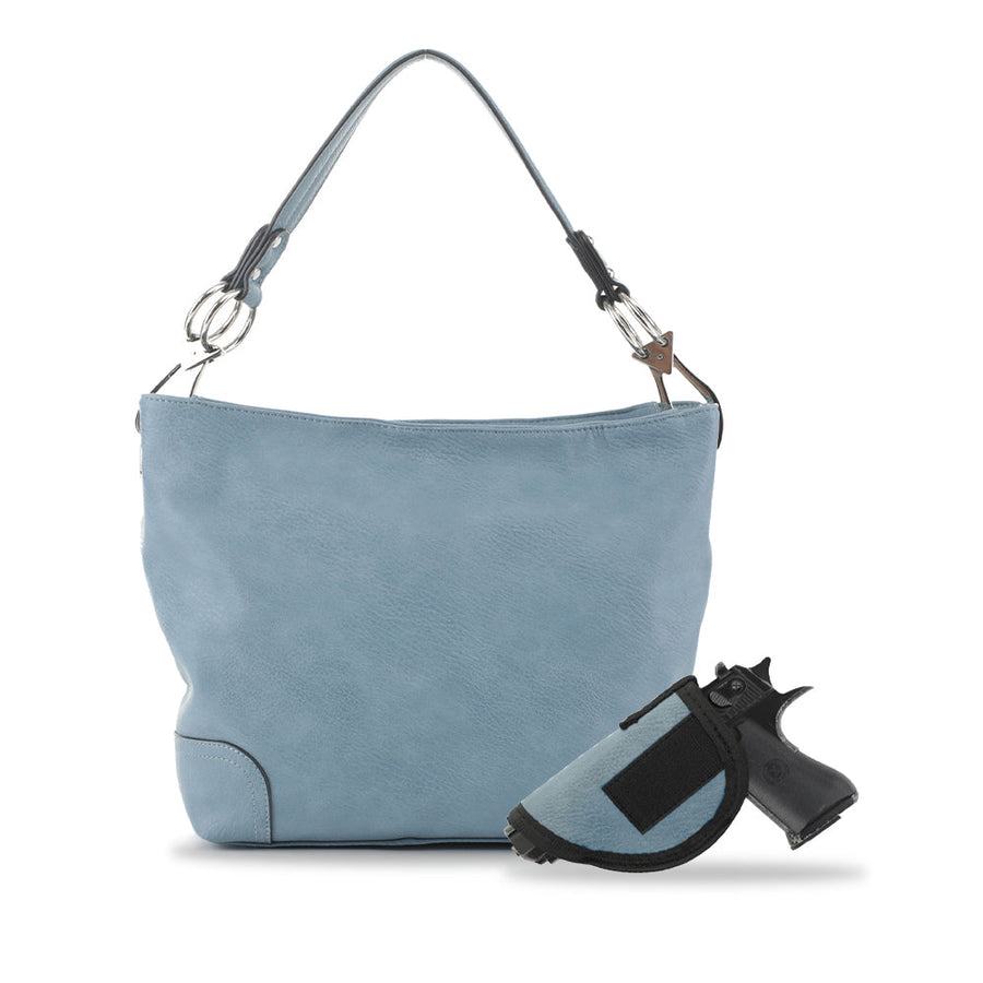 Lydia Lock and Key Hobo Shoulder Bag