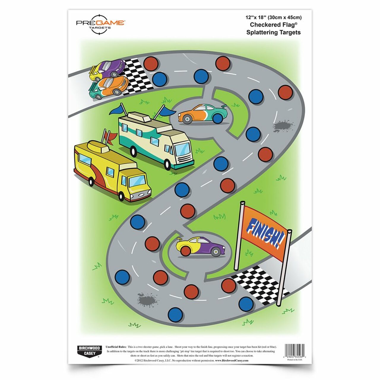 Checkered Flag Target (8 Pack)