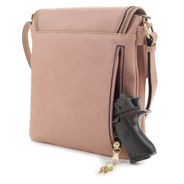 Ella Concealed Carry Lock and Key Crossbody